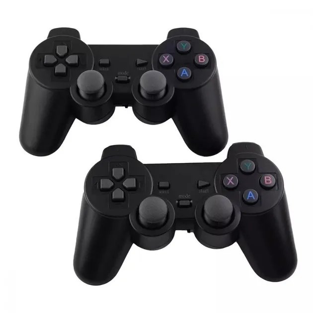 Игровая приставка, портативная игровая консоль X8 Android TV 4K, 2 геймпада + пульт, TВ приставка + 10000 Games