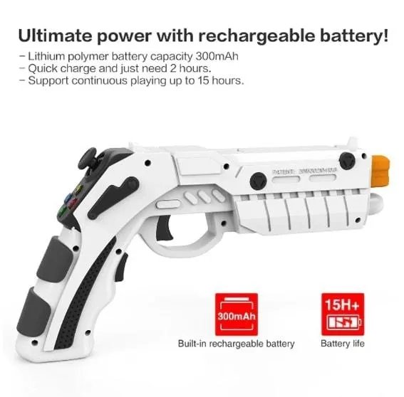 Безпровідний геймпад iPega PG-9082 Bluetooth Android/iOS White (AR GUN PG-9082)