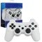 Беспроводной Джойстик для PS3 Bluetooth Белый с виброотдачей аккумуляторный