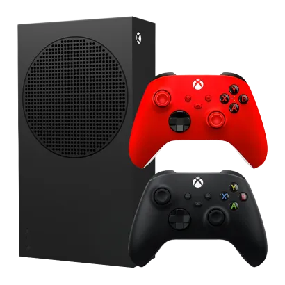 Набор Консоль Microsoft Xbox Series S 1TB (XXU-00010) Carbon Black + Геймпад Беспроводной Controller Pulse Red