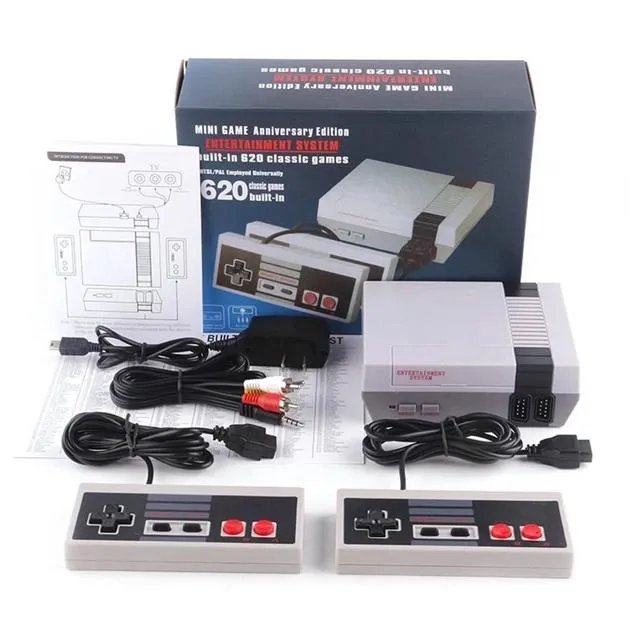 Игровая приставка GAME NES 620 / 7724 два джойстика 620 встроенных игр 8bit Av-Выход ws16781