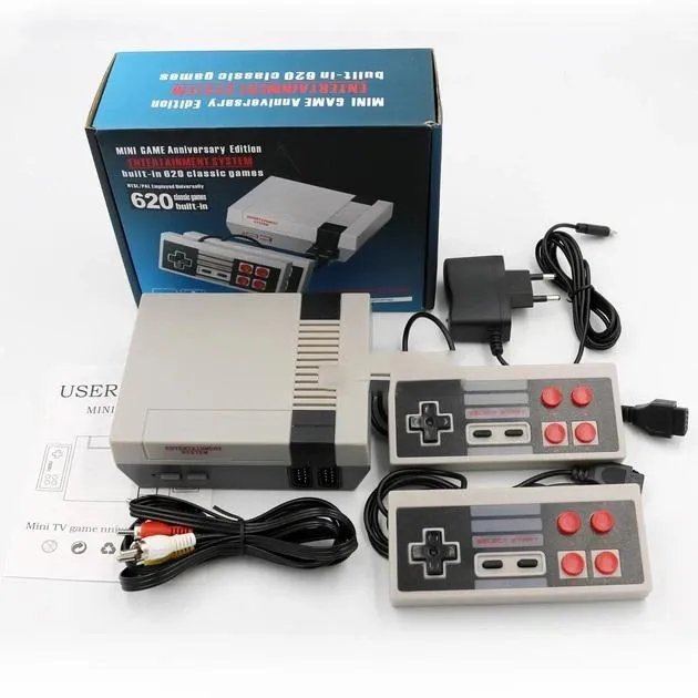Игровая приставка GAME NES 620 / 7724 два джойстика 620 встроенных игр 8bit Av-Выход ws16781