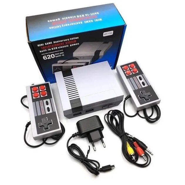 Игровая приставка GAME NES 620 / 7724 два джойстика 620 встроенных игр 8bit Av-Выход ws16781