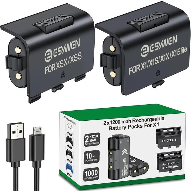 Зарядные аккумуляторы для геймпадов Xbox one series X S Xbox one Xbox one X Xbox One elite 1200mah