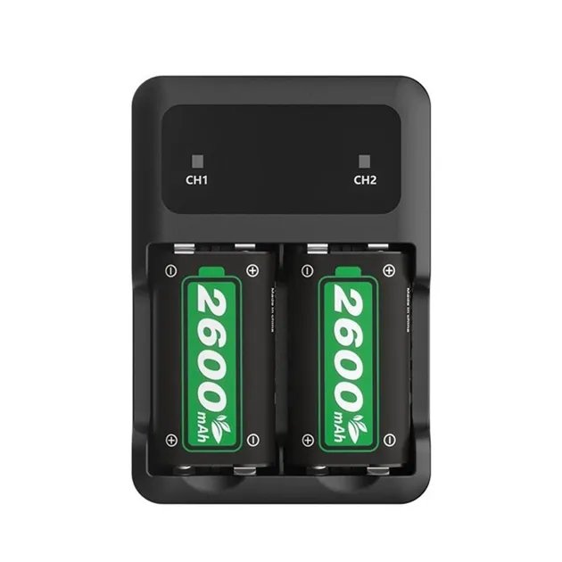 Зарядная док - станция для аккумуляторов гейпадов 2600mAh Xbox Series X/S Xbox One X/S