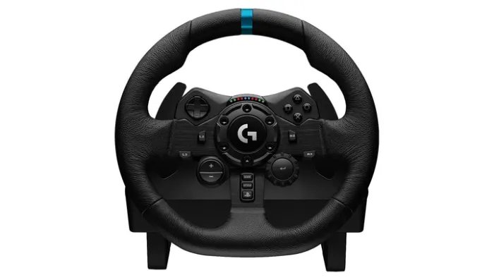 Набор Руль Проводной Logitech PlayStation 4 G923 (941-000149) Black + Рычаг Переключения Передач 5 Xbox Driving Force Shifter
