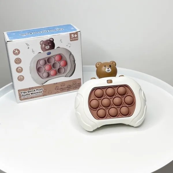 Игрушка детская антистресс на батарейках Pop it PRO Bear Электронная приставка консоль