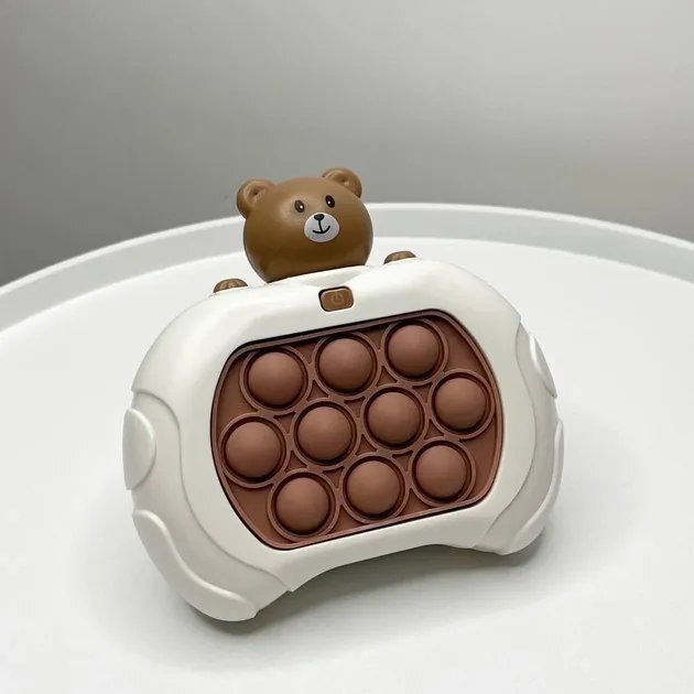 Игрушка детская антистресс на батарейках Pop it PRO Bear Электронная приставка консоль
