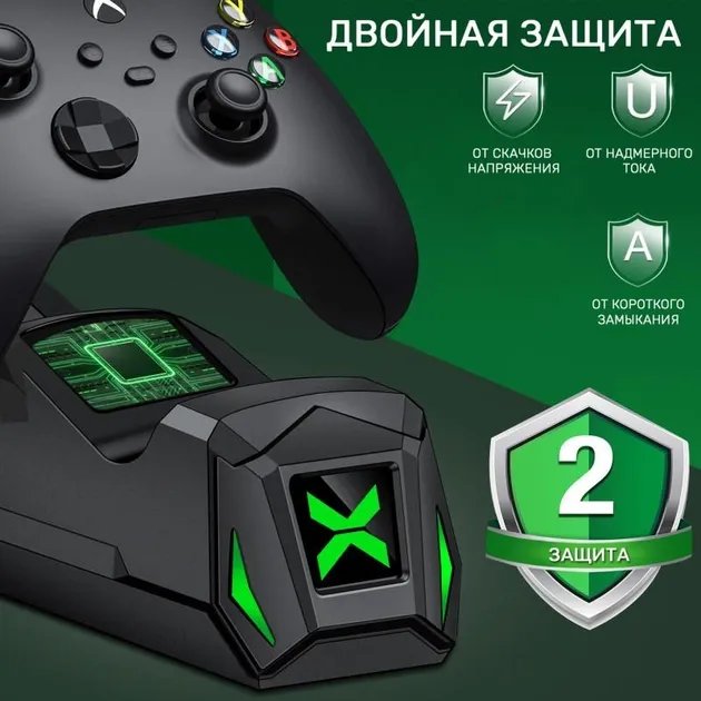 Зарядная станция и аккумуляторы для Xbox One, Xbox Series X|S BEBONCOOL Q163-BBC black