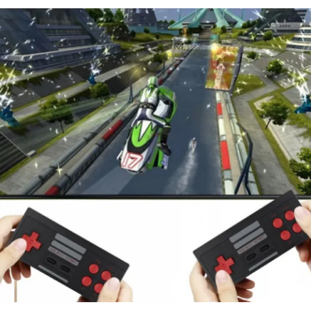 Игровая приставка с беспроводными джойстиками GAME D600 micro-USB