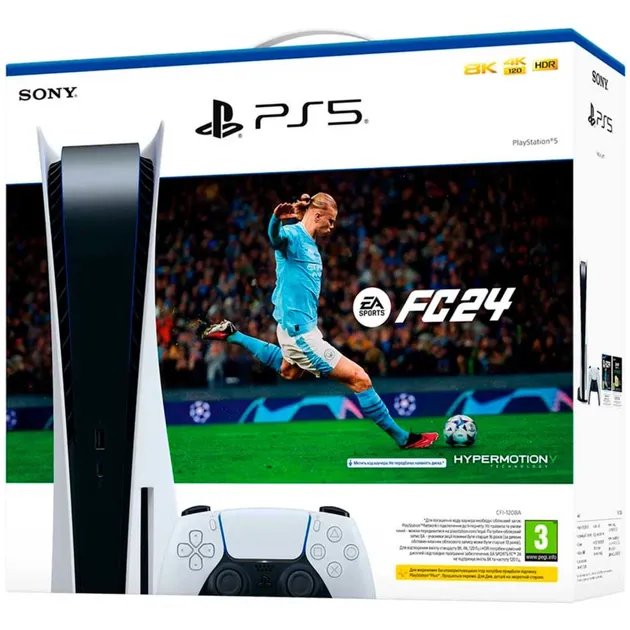 Игровая приставка Sony PlayStation PS5 825GB Blu Ray + EA SPORTS FC 24
