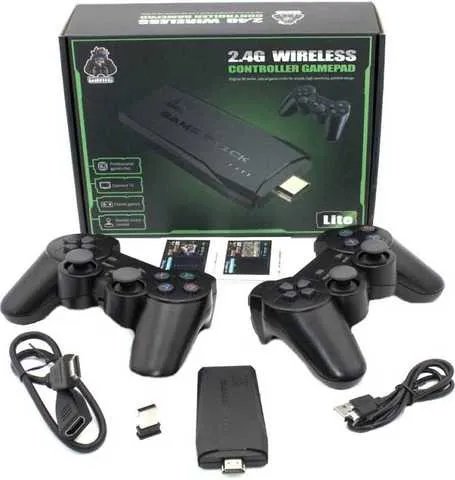 Игровая приставка для телевизора Data Frog M8 64G, 4К с двумя беспроводными джойстиками 10000 игр (M8-y)