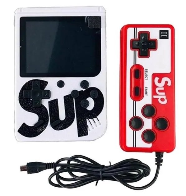 Портативная игровая консоль с джойстиком GAME SUP 8283 500 игр white/red