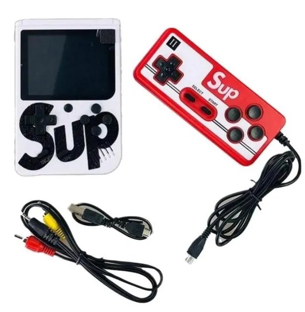 Портативная игровая консоль с джойстиком GAME SUP 8283 500 игр white/red