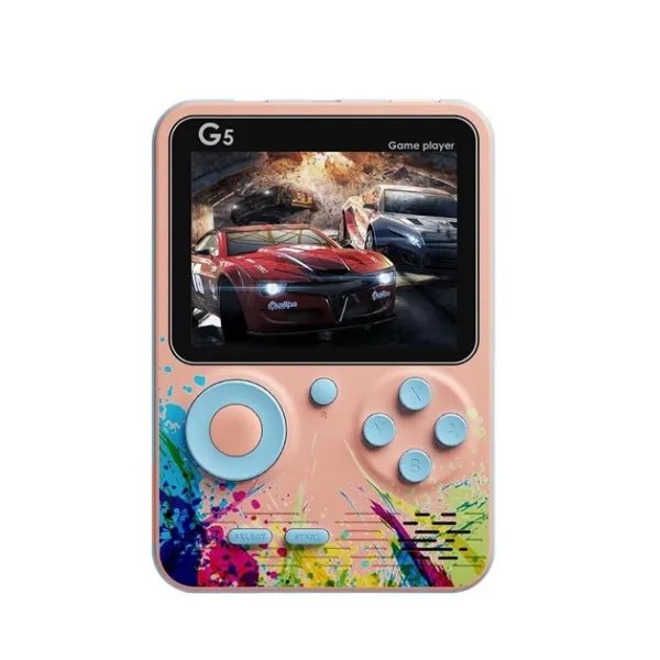 Игровая портативная консоль Game player G5 500 игр Pink