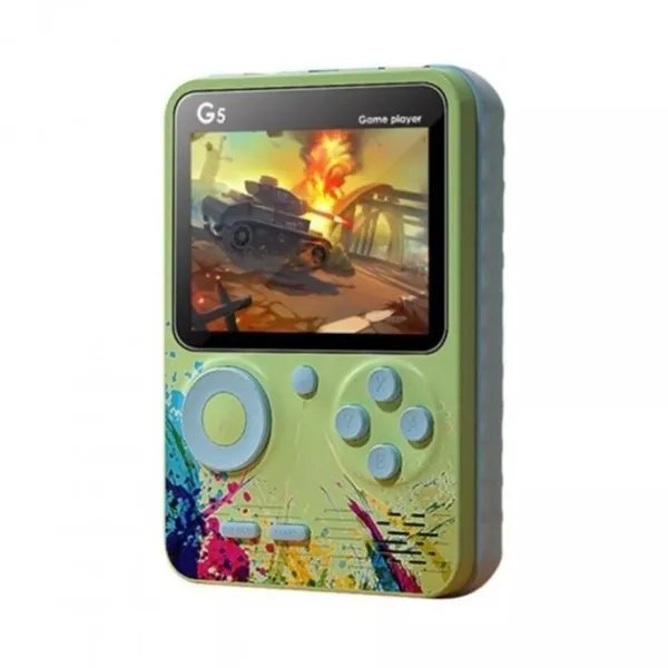Портативная игровая консоль 500 игр Game player G5 Зеленая