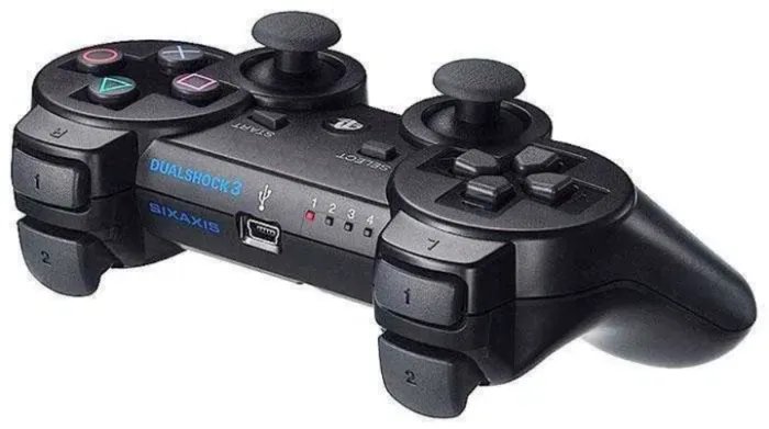 Беспроводной Джойстик для PS3 Bluetooth Черный 15 независимых кнопок