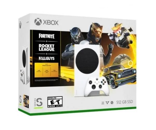 Стационарная игровая приставка Microsoft Xbox Series S 512 GB + Fortnite + Rocket League + FallGuys