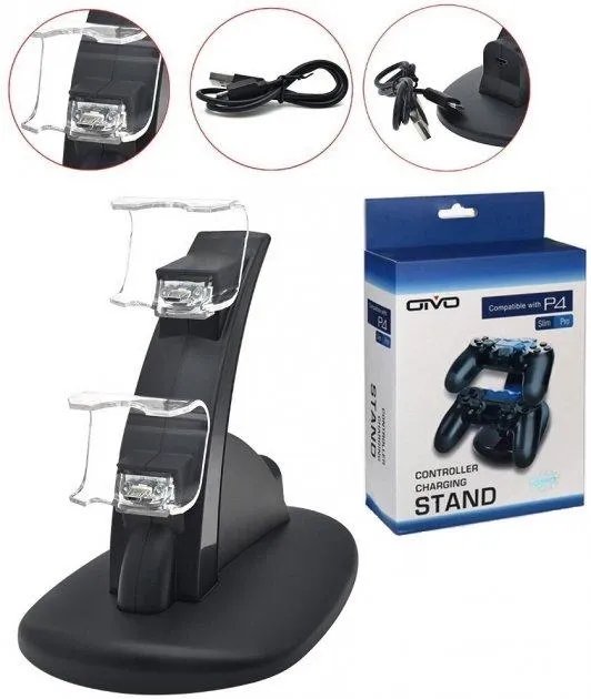 Зарядка підставка для джойстиків USB для Sony Playstation 4