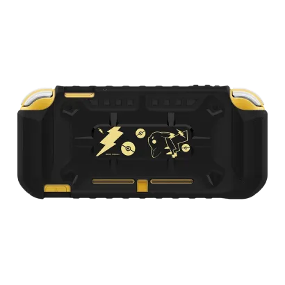 Чехол Силиконовый Nintendo Switch Lite Hybrid System Armor Pokemon Pikachu Black