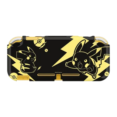 Чехол Силиконовый Nintendo Switch Lite Pokemon: Pikachu Black & Gold Black