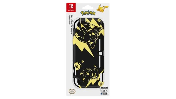 Чехол Силиконовый Nintendo Switch Lite Pokemon: Pikachu Black & Gold Black