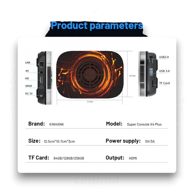 Суперконсоль Kinhank x4 plus: 90000+ игр (256Гб)