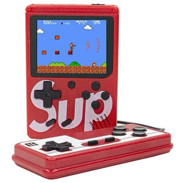 Портативная Игровая приставка Game Box Sup 400 в 1, Консоль + Джойстик Red