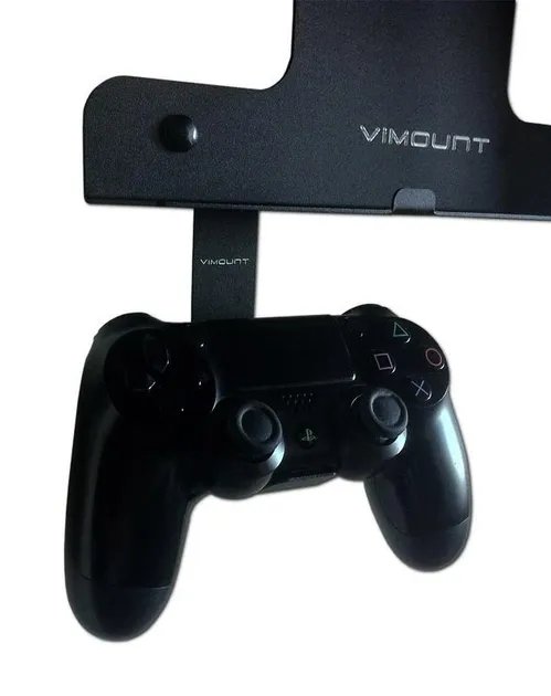 Крепление на стену ViMount PlayStation 4 PS4 PRO + 2шт держателей для геймпадов Dualshock 4 черный