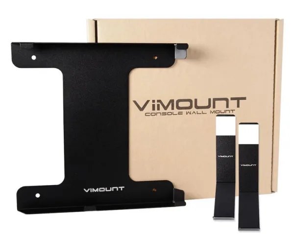 Крепление на стену ViMount PlayStation 4 Classic (FAT) + 2шт держателей для геймпадов Dualshock 4 черный