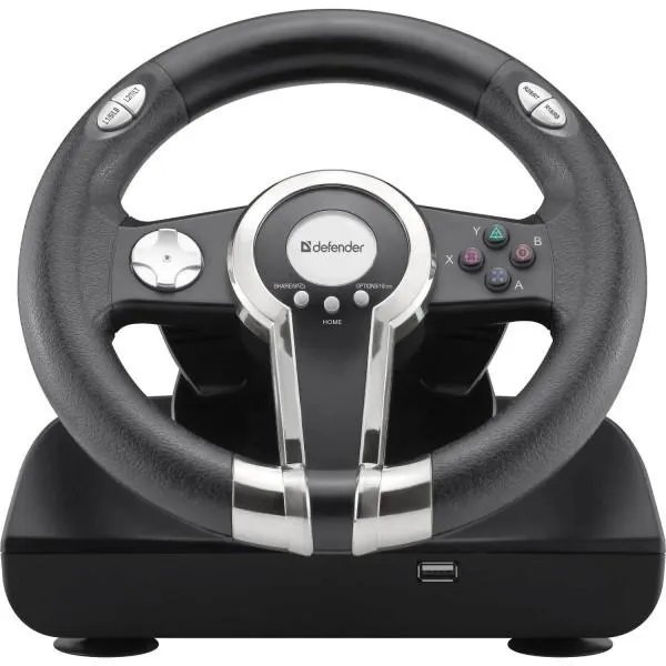 Кермо ігрове Defender Gotcha (ПК PS3) USB 12 кнопок с педалями