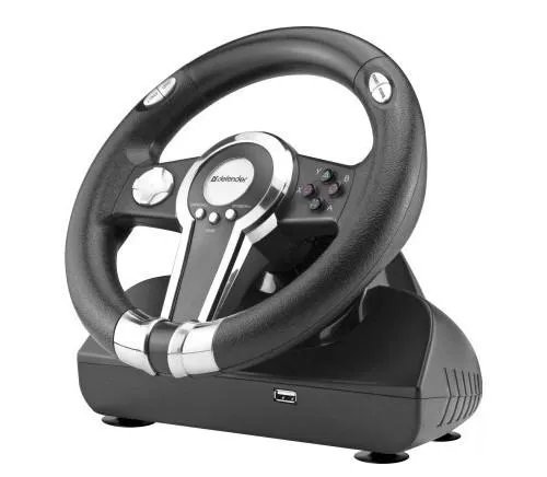 Кермо ігрове Defender Gotcha (ПК PS3) USB 12 кнопок с педалями