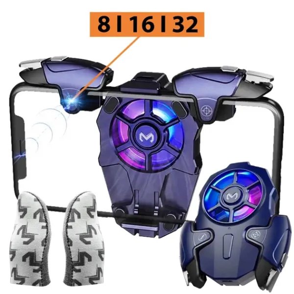 3в1 для геймеров MEMO AK03 Fantasy игровые тригеры напальчники FS02 кулер охладитель для телефона