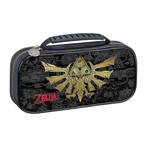 Чехол Deluxe Travel Case (Zelda Black Gold Logo) (Nintendo Switch, Switch Lite, Switch OLED model)