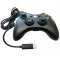 Джойстик для XBOX360 и ПК проводной Чёрный Поликарбонат