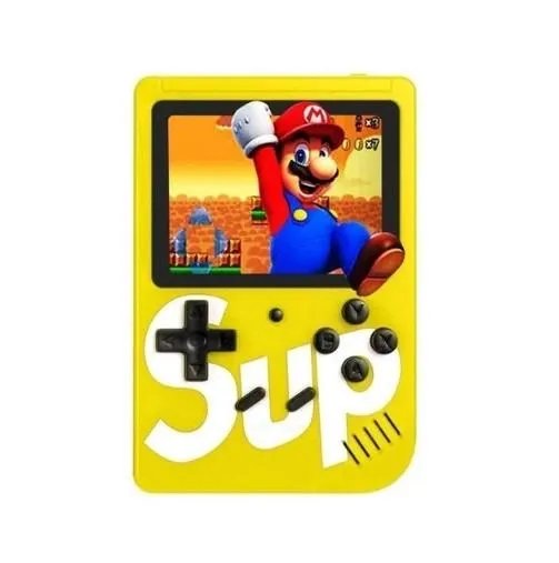 Приставка retro fc sup game box 400 игр dendy с джойстиком RF-400, Желтый
