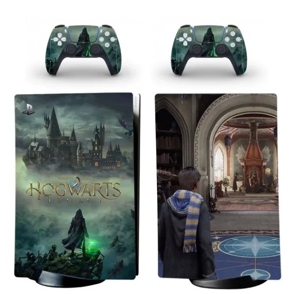 Виниловые наклейки на PS5 Digital Edition и геймпад DualSense Hogwarts Legacy Sony PlayStation 5 игровая консоль Skin (PV5022)