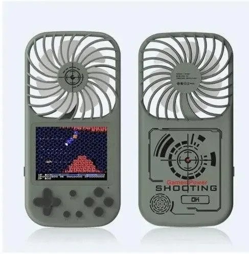 Игровая портативная консоль 2в1 с вентилятором и экраном 2.8" ретро мини приставка Gen Game Fan F1 аккумулятор