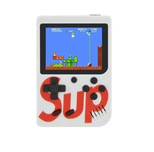 Приставка retro fc sup game box 400 игр dendy с джойстиком RF-400, Белый с красным