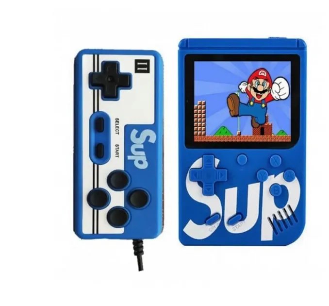 Приставка retro fc sup game box 400 игр dendy с джойстиком RF-400, Синий