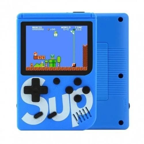 Приставка retro fc sup game box 400 игр dendy с джойстиком RF-400, Синий
