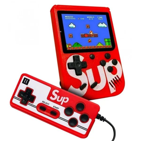 Приставка retro fc sup game box 400 игр dendy с джойстиком RF-400, Красный