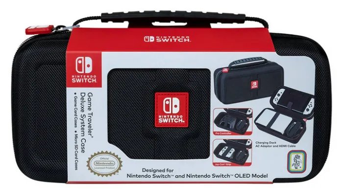 Чехол Твердый Nintendo Switch Oled Lite Game Traveler Delux Travel Case Black