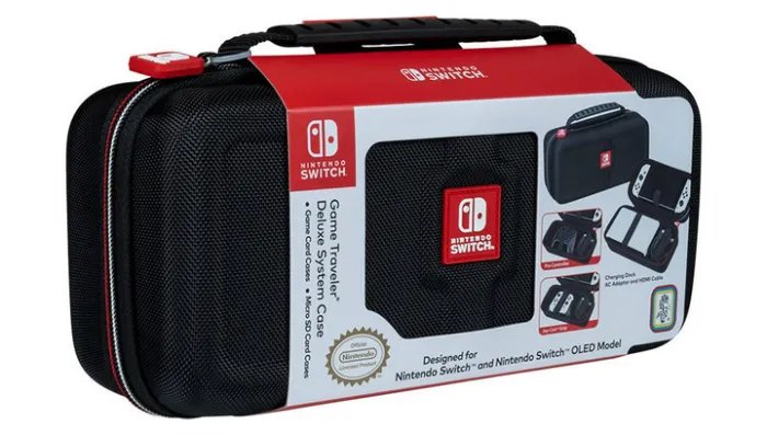 Чехол Твердый Nintendo Switch Oled Lite Game Traveler Delux Travel Case Black