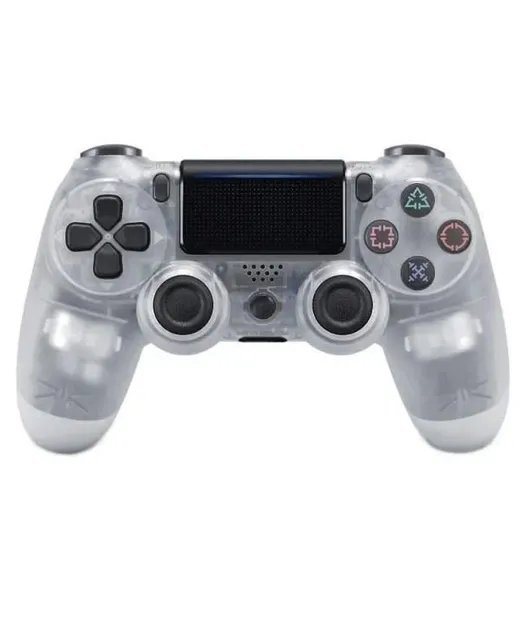 Беспроводной джойстик - геймпад для PS4 DoubleShock c полным функционалом (Серый Прозрачный)