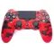 Беспроводной джойстик - геймпад для PS4 DoubleShock c полным функционалом (Красный Камуфляж)