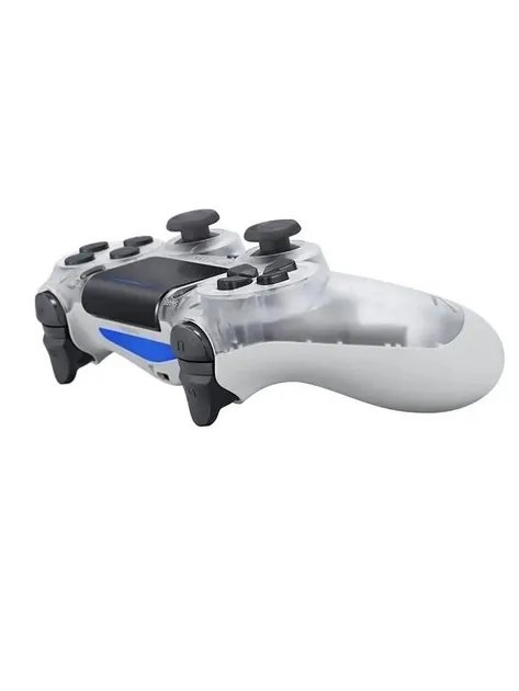 Беспроводной джойстик - геймпад для PS4 DoubleShock c полным функционалом (Серый Прозрачный)