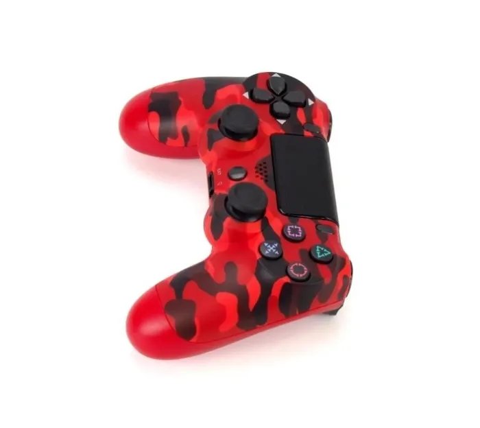 Беспроводной джойстик - геймпад для PS4 DoubleShock c полным функционалом (Красный Камуфляж)