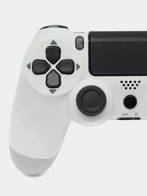 Беспроводной джойстик - геймпад для PS4 DoubleShock c полным функционалом (Белый)