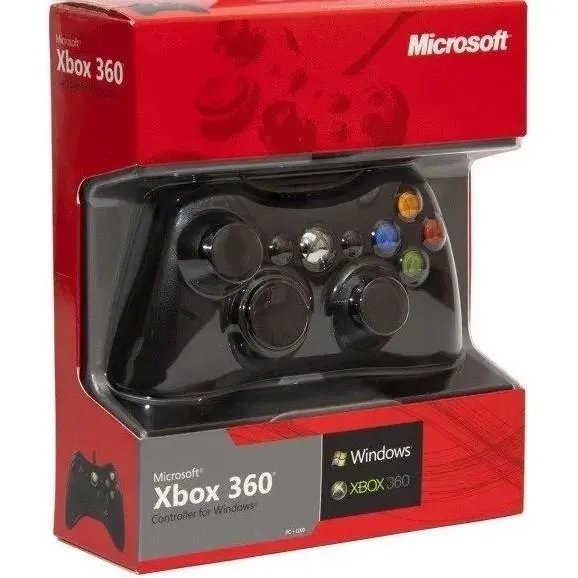 Геймпад проводной для Xbox 360 и ПК Джойстик проводной USB для икс бокс 360 Red box